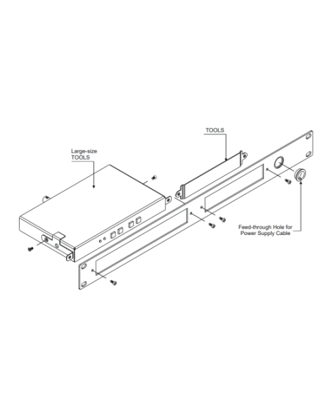 KRAMER 1355159 60-200110 KRAMER RK-T2SB-B 19-INCH RACK ADAPTER (60-200110)