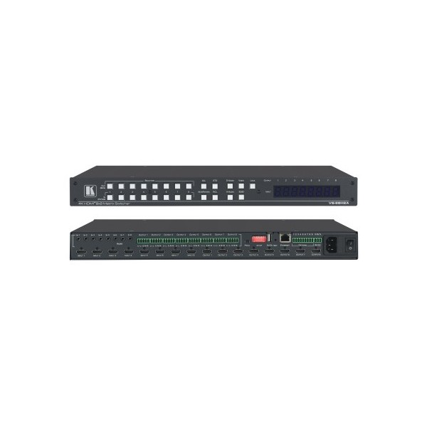 KRAMER 1355157 20-08800230 KRAMER VS-88H2A MATRIZ DE CONMUTACIÓN 8X8 4K HDR HDCP 2.2 CON ENRUTAMIENTO DE AUDIO ANALÓGICO Y DIGIT