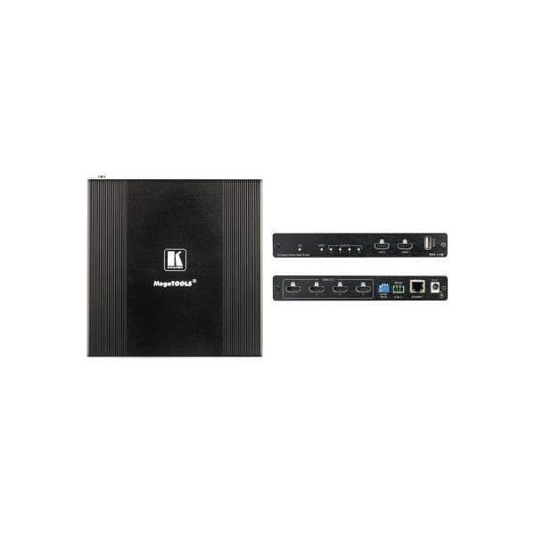 KRAMER 1351379 72-00004390 Kramer Electronics VW-4 procesador de pared de vídeo Negro