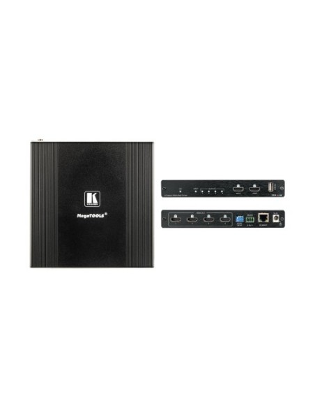 KRAMER 1351379 72-00004390 Kramer Electronics VW-4 procesador de pared de vídeo Negro