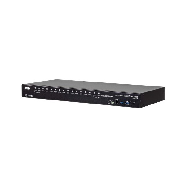 ATEN 1351282 CS18216-AT-G Aten Switch KVM HDMI 4K USB 3.0 de 16 puertos