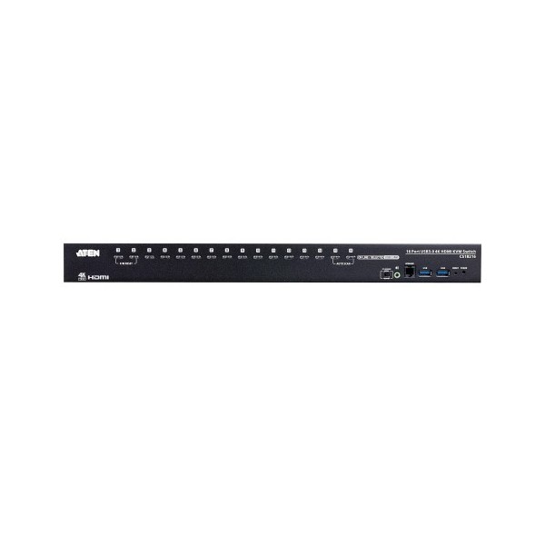 ATEN 1351282 CS18216-AT-G Aten Switch KVM HDMI 4K USB 3.0 de 16 puertos