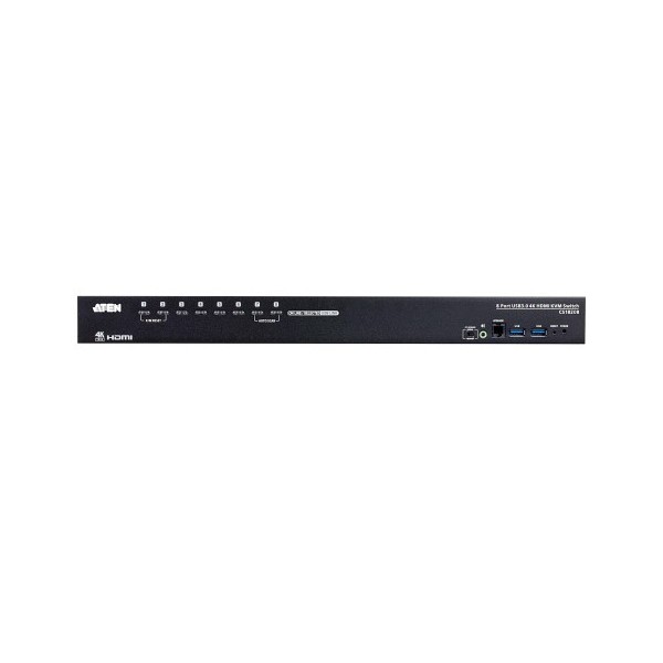 ATEN 1351281 CS18208-AT-G ATEN 8-PORT USB TRUE 4K HDMI KVM SWITCH WITH USB 3.0 PERIPHERAL SUPPORT AND BROADCAST MODE (CS18208-AT