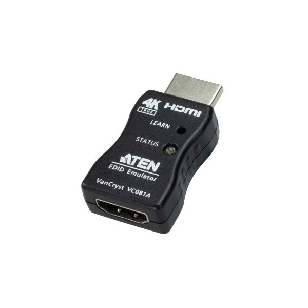 ATEN 1351280 VC081A-AT ATEN TRUE 4K HDMI EDID EMULATOR WITH SAVABLE EDID (VC081A-AT)(CP20)