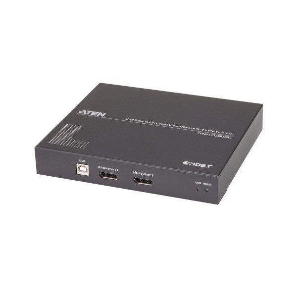 ATEN 1349929 CE924-AT-G Aten Extensor de KVM USB DisplayPort de vista doble HDBaseT™ 2.0 (4K a 100 m para vista individual)
