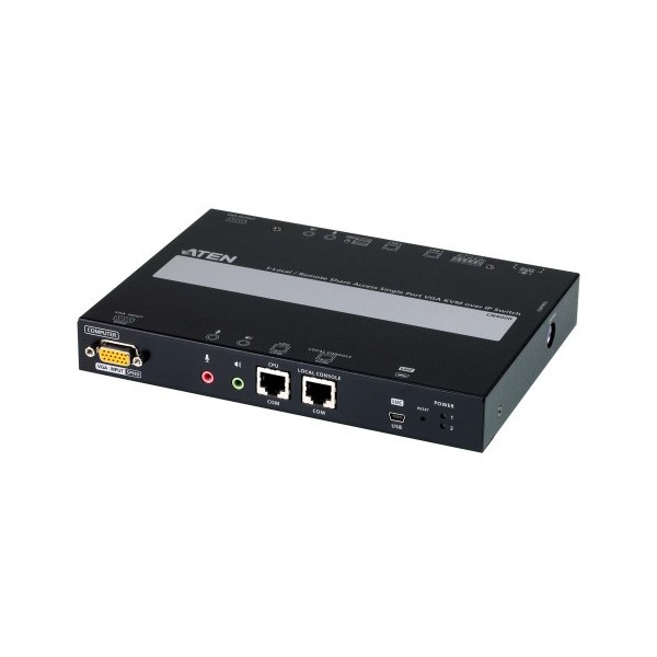 ATEN 1349928 CN9000-AT-G Aten 1 switch KVM a través de IP VGA de un solo puerto para acceso a recurso compartido local/remoto