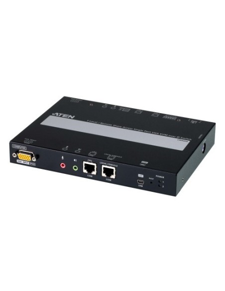 ATEN 1349928 CN9000-AT-G Aten 1 switch KVM a través de IP VGA de un solo puerto para acceso a recurso compartido local/remoto