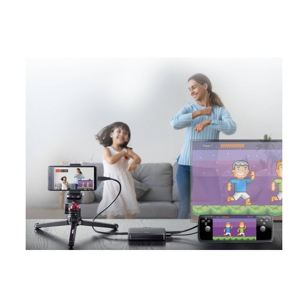 ATEN 1344750 UC3021-AT ATEN CAMLIVE™+ UC3021 (captura de vídeo UVC de HDMI a USB-C con power pass-thourgh PD3.0)