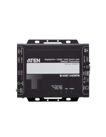 ATEN 1344746 VE3912T-AT-G ATEN TRANSMISOR DISPLAYPORT / HDMI / VGA SOBRE HDBASET-LITE (CLASS B) ENCASTRABLE CON EMBELLECEDOR EU 