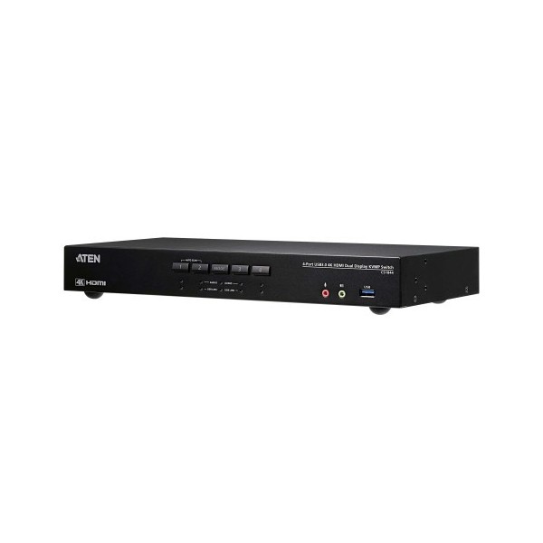 ATEN 1344743 CS1844-AT-G ATEN Switch KVMP™ USB 3.0 4K HDMI para dos pantallas de 4 puertos