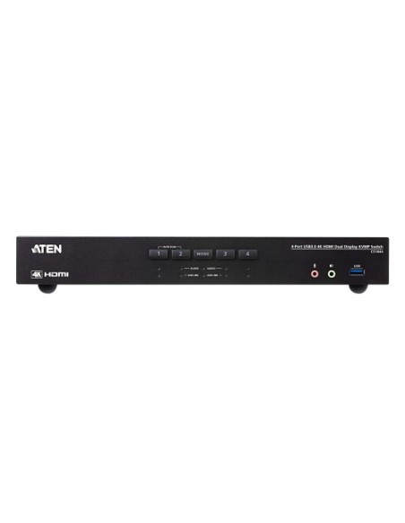ATEN 1344743 CS1844-AT-G ATEN Switch KVMP™ USB 3.0 4K HDMI para dos pantallas de 4 puertos