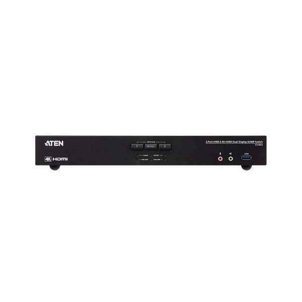 ATEN 1344742 CS1842-AT-G ATEN Switch KVMP™ USB 3.0 4K HDMI para dos pantallas de 2 puertos