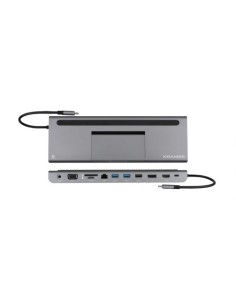 KRAMER 1338381 91-00015999 KRAMER KDOCK-4 USB-C HUB MULTIPORT ADAPTER 2 USB 3.0, 1USB 2.0, 1 ETHERNET, SD, UNBALANCED STEREO OUT 2