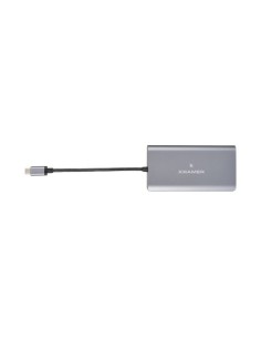 KRAMER 1338380 91-00015899 Kramer Electronics KDock-3 Alámbrico USB 3.2 Gen 1 (3.1 Gen 1) Type-C Negro, Plata