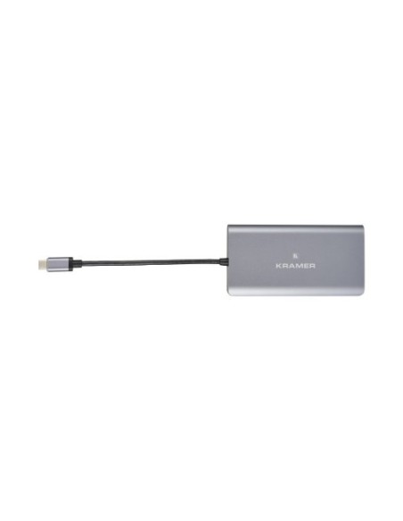 KRAMER 1338380 91-00015899 Kramer Electronics KDock-3 Alámbrico USB 3.2 Gen 1 (3.1 Gen 1) Type-C Negro, Plata