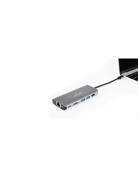 KRAMER 1338379 91-00015799 KRAMER KDOCK-2 USB-C HUB MULTIPORT ADAPTER 2 USB 3.0, 1 ETHERNET, SD 4K@30 HDMI OUTPUT (91-00015799)