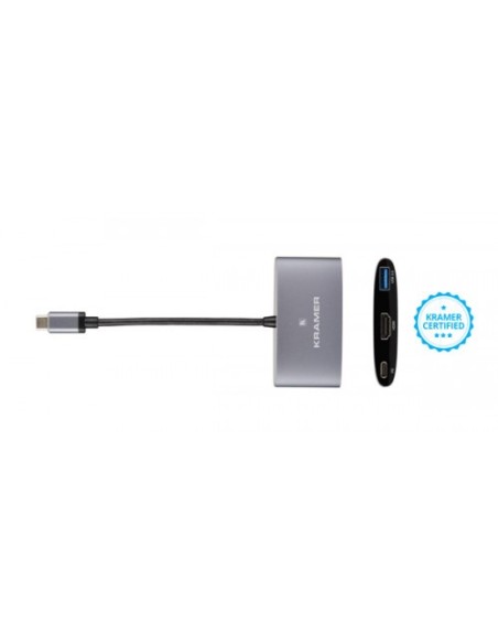KRAMER 1338378 91-00016099 KRAMER KDOCK-1 USB-C HUB MULTIPORT ADAPTER 1 USB 2.0/3.0 (91-00016099)
