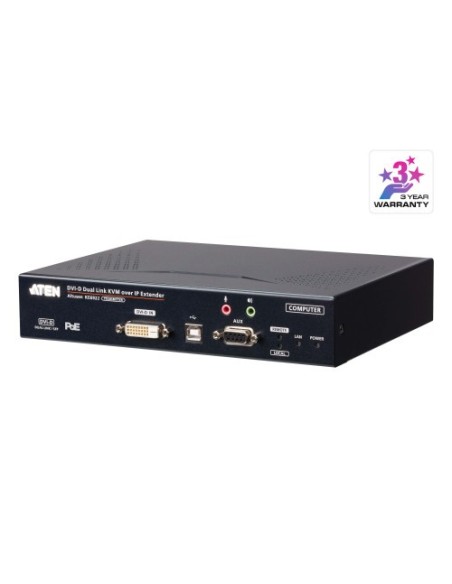 ATEN 1338276 KE6922T-AX Aten Transmisor KVM por IP DVI-D dual link 2K con SFP dual y PoE