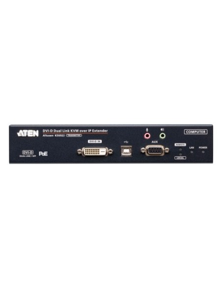 ATEN 1338276 KE6922T-AX Aten Transmisor KVM por IP DVI-D dual link 2K con SFP dual y PoE