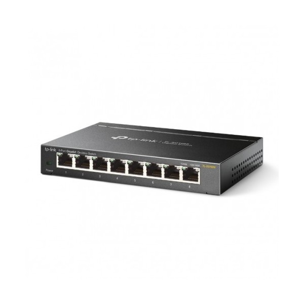 TP-LINK 1335514 TL-SG108S TP-LINK TL-SG108S No administrado L2 Gigabit Ethernet (10/100/1000) Negro