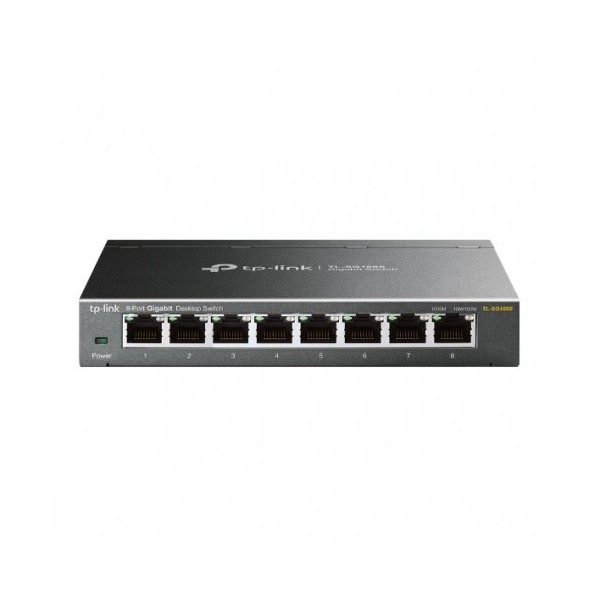 TP-LINK 1335514 TL-SG108S TP-LINK TL-SG108S No administrado L2 Gigabit Ethernet (10/100/1000) Negro