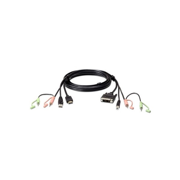 ATEN 1335350 2L-7D02DH ATEN CABLE KVM HDMI A DVI-D USB CON AUDIO DE 1,8 M (2L-7D02DH)