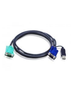 ATEN 1335349 2L-5201U ATEN CABLE KVM USB CON SPHD 3 EN 1 DE 1,2 M (2L-5201U) COMPATIBLE CON CONSOLAS (CL3000*, CL5708*)