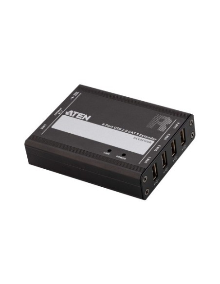 ATEN 1335339 UCE32100-AT-G ATEN Extensor USB 2.0 por Cat 5 con hub de cuatro puertos (hasta 100 m)