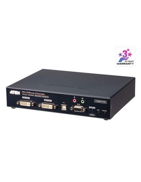 ATEN 1335277 KE6940AT-AX-G ATEN Transmisor KVM por IP DVI-I dual display USB