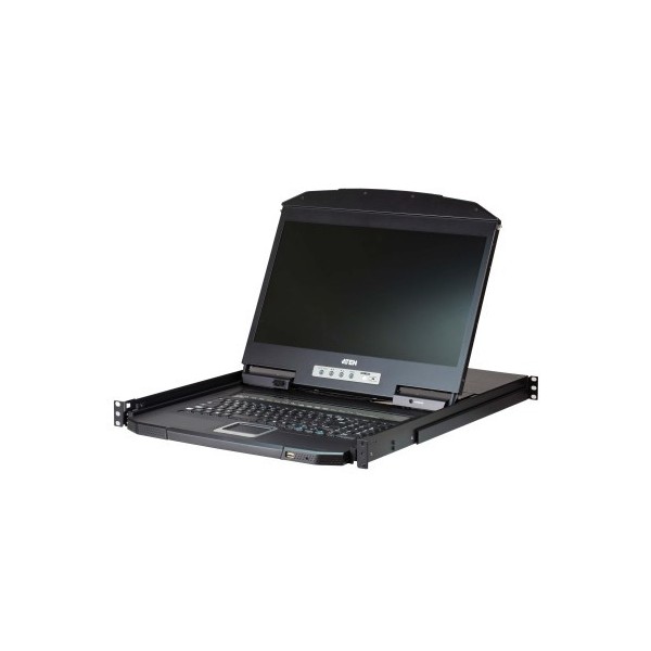ATEN 1335258 CL3108NX-ATA-SG Aten CL3108 consola de rack 47 cm (18.5") 1366 x 768 Pixeles Metal, De plástico Negro 1U