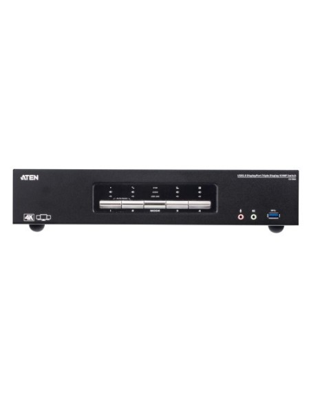 ATEN 1335257 CS1964-AT-G ATEN Switch KVMP™ DisplayPort 4K triple display USB 3.0 de 4 puertos