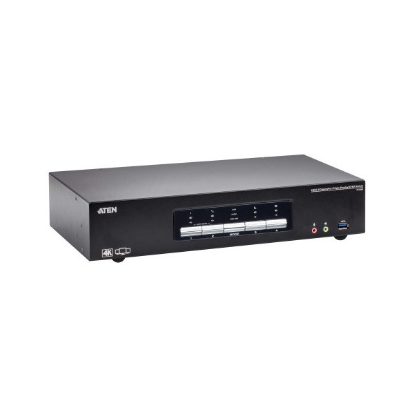 ATEN 1335257 CS1964-AT-G ATEN Switch KVMP™ DisplayPort 4K triple display USB 3.0 de 4 puertos