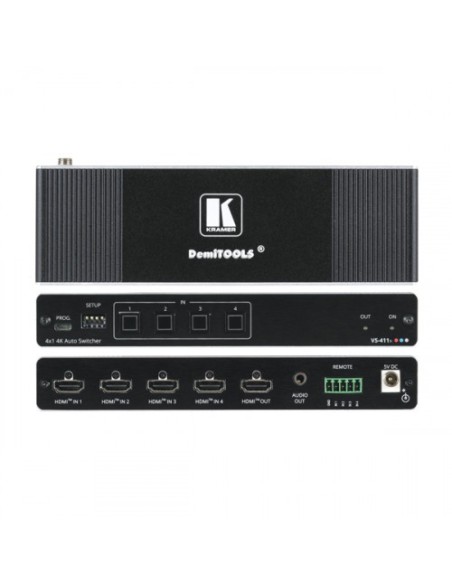 KRAMER 1335124 20-80548090 KRAMER SELECTOR VS-411X AUTOMÁTICO 4K HDR HDMI 4X1