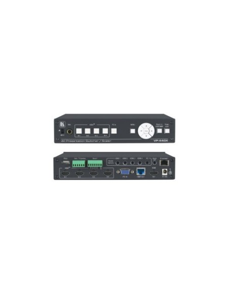 KRAMER 1335121 87-00002090 KRAMER VP-440X 18G 4K PRESENTATION SWITCHER/SCALER WITH HDBASET & HDMI SIMULTANEOUS OUTPUTS