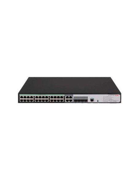 H3C-H3C-50-LS-5120V3-28P-HPWR-LI-GL-Switch PoE L3 de 24 portas Gigabit e 4 COMBO SFP