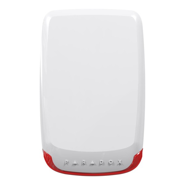 Paradox-SR230-Siren Interior / Exterior via Rádio. Compatível com SP / mg (não SP4000) com RTX3 e MG6250. 2 grau