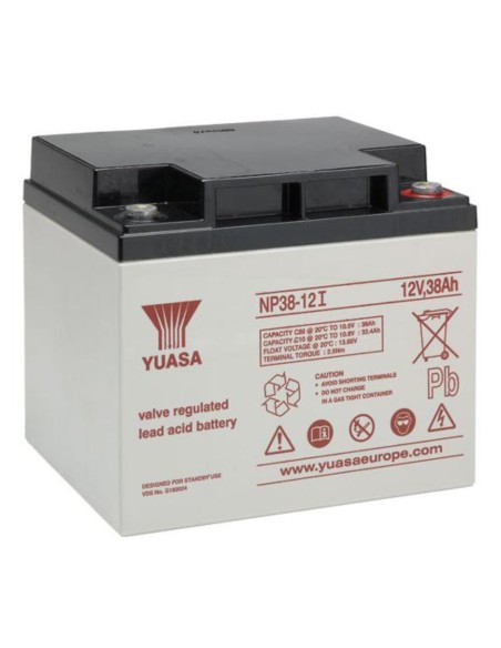 Notifier-PS-1238-12V bateria. Habilidade 38ah. Conexão por parafuso M6