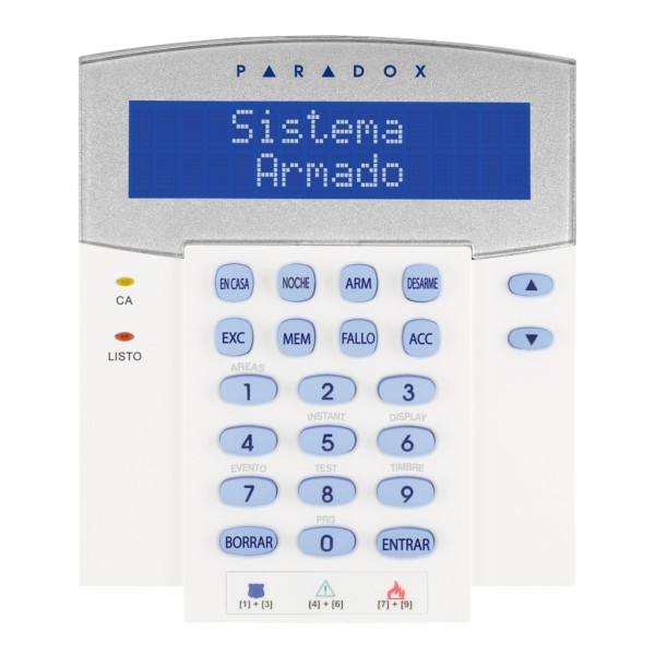 PARADOX-K641R+-Teclado LCD con salida PGM y lector de proximidad