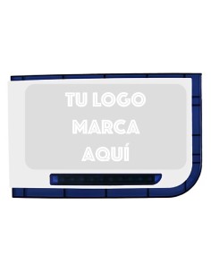 XTEC-XTEC-B-SERIGRAFIA-Sirena exterior blanca/azul Grado 3 con serigrafía PERSONALIZADA. Cantidad mínima 10 unidades