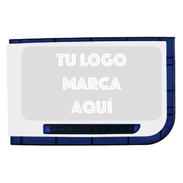 XTEC-XTEC-B-Serigraphy-Siren White / Blue Grade 3 com Silkscreen personalizado. Quantidade mínima 10 unidades