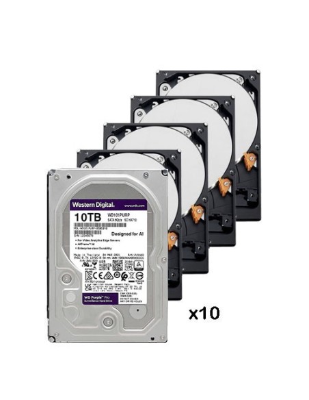 Ocidental Digital-Western-14-Pack_10_WD101Purp-Pack de 10 discos Discos 10 TB (10240 GB) Western Digital