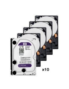WESTERN DIGITAL-WESTERN-8-PACK_10_WD10PURZ-Pack de 10 discos duros de 1 Tb ( 1024 Gb ) Western Digital Purple