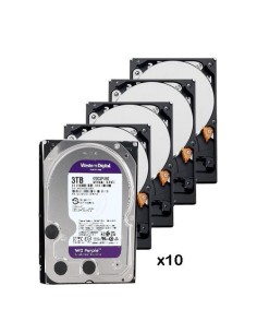WESTERN DIGITAL-WESTERN-10-PACK_10_WD33PURZ-Pack de 10 discos duros de 3 Tb ( 3072 Gb ) Western Digital Purple