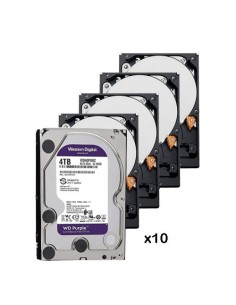 Western Digital-Western-11-Pack_10_WD43Purz-Pack de 10 discos rígidos de 4 TB (4096 GB) Western Digital Roxo