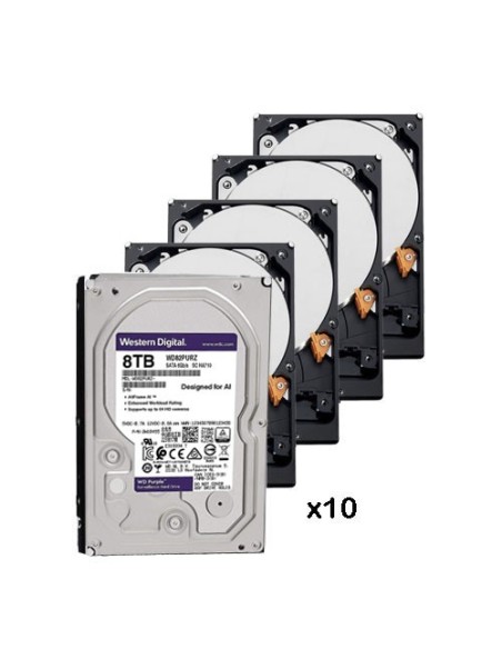 Western Digital-Western-12-Pack_10_WD84Purz-Pack de 10 discos rígidos 8 TB (8192 GB) Western Digital