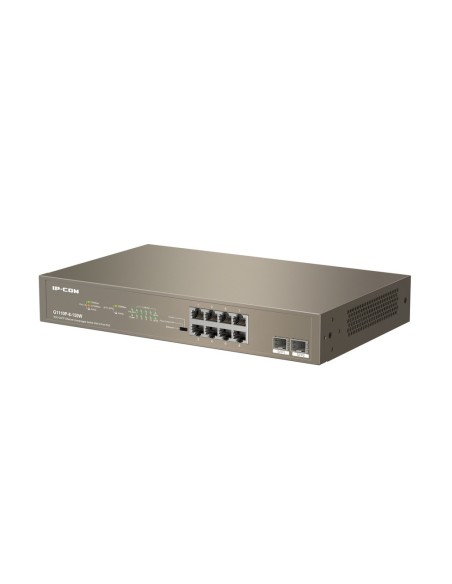 IPCOM-IPCOM-18-G1110P-8-150W-Switch 8 puertos PoE + 2 puertos SFP Gigabit no gestionable enracable L2