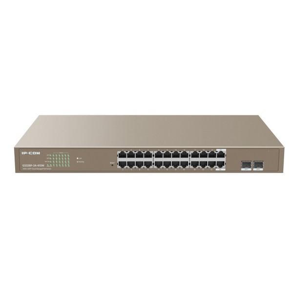 IPCOM-IPCOM-22-G3326P-24-410W-switch Smart 24 PoE Gigabit + 2 portas Gerenciamento de SFP Acesso à nuvem L2 IP-COM