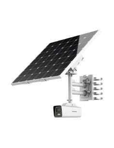 Acheter HIKVISION SOLUTIONS DS-2XS6A46G1PIZS-832 HIKSOL. Kit caméra bullet IP 4 Mpx LPR avec panneau solaire 80 W et batteries, 