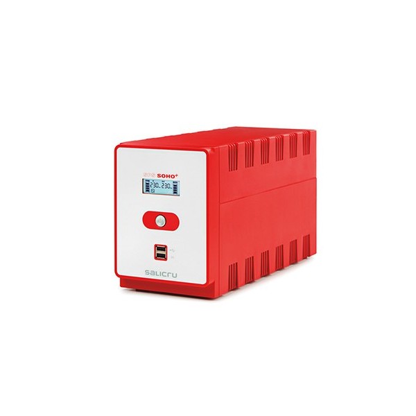 Acquista SALICRU SPS2200-SOHO+ SALICRU. UPS 2200VA / 1200W. 2 batterie 12V/9Ah incluse. Protezioni elettriche. 2 uscite Schuko. 