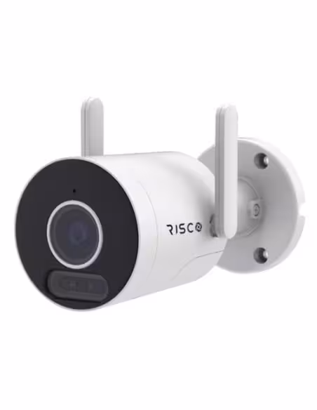 Acquistare RISCO RVCM51W320RA RISCO. Telecamera Vupoint IA bullet IP 4Mpx con ottica fissa 2.8mm, IR 25 m, DWDR, SD, microfono e